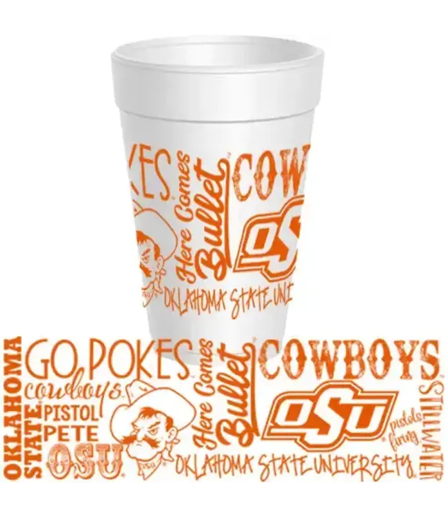 Osu - Traditions Font Wrap Cups - 10 Pack