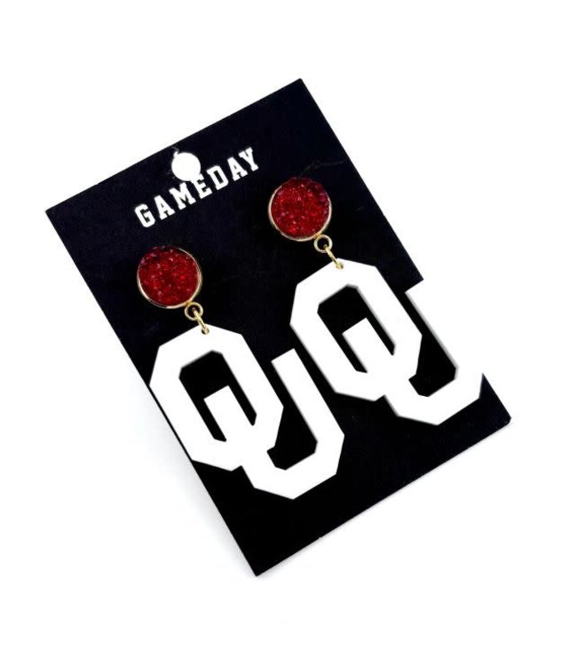 Oklahoma OU Earrings