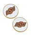 Oklahoma State Cowboys Enamel Disc Stud Earrings In White