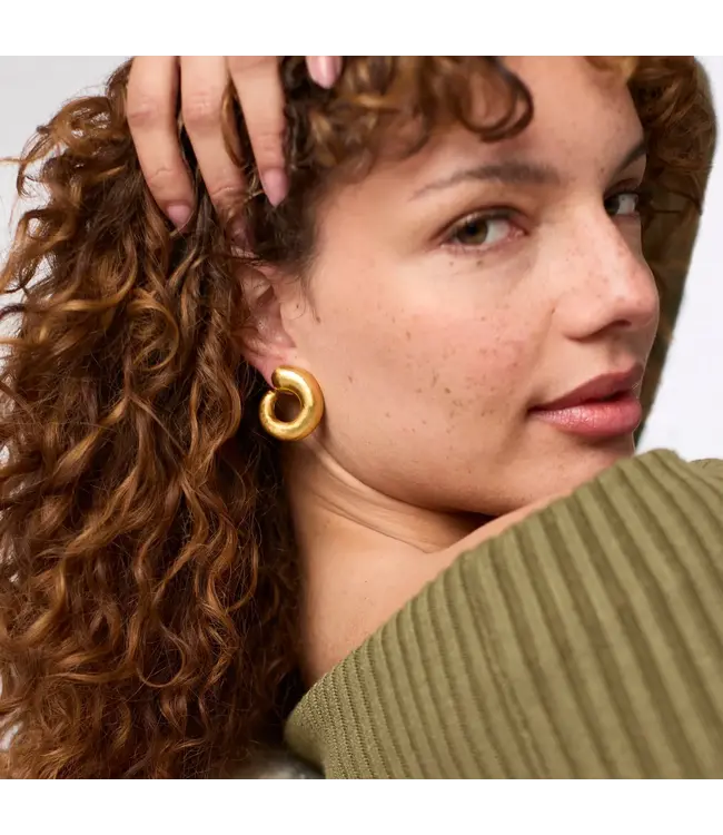 JULIE VOS Solara Spiral Earring