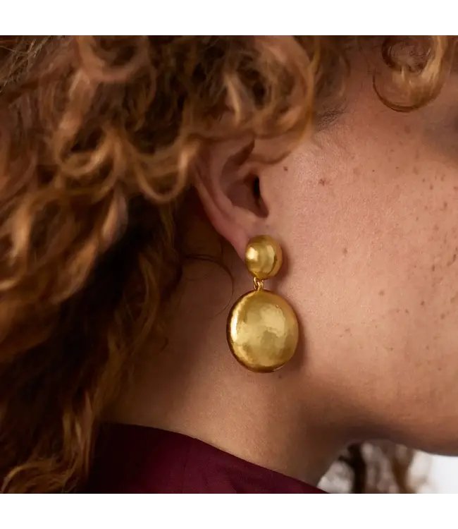 JULIE VOS Solara Statement Earring Gold