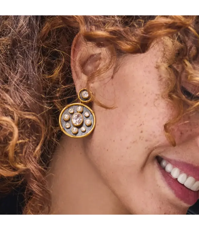 JULIE VOS Tribeca Statement Earring Cubic Zirconia