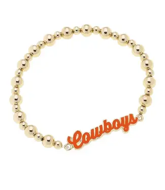 Oklahoma State Cowboys Autograph Enamel Stretch Bracelet