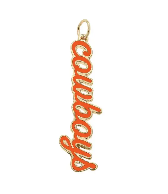 Oklahoma State Cowboys Enamel Script Charm