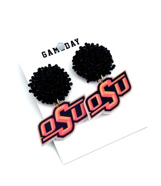 Oklahoma OSU Earrings