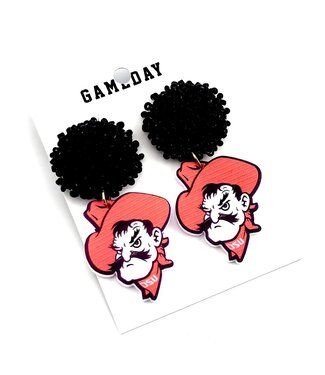 Oklahoma OSU Pete Earrings