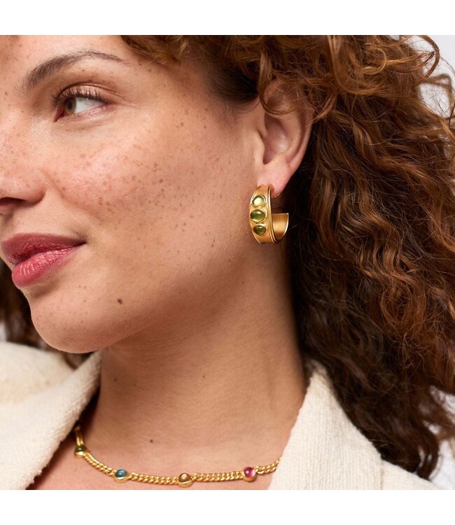 JULIE VOS Dolce Stone Hoop