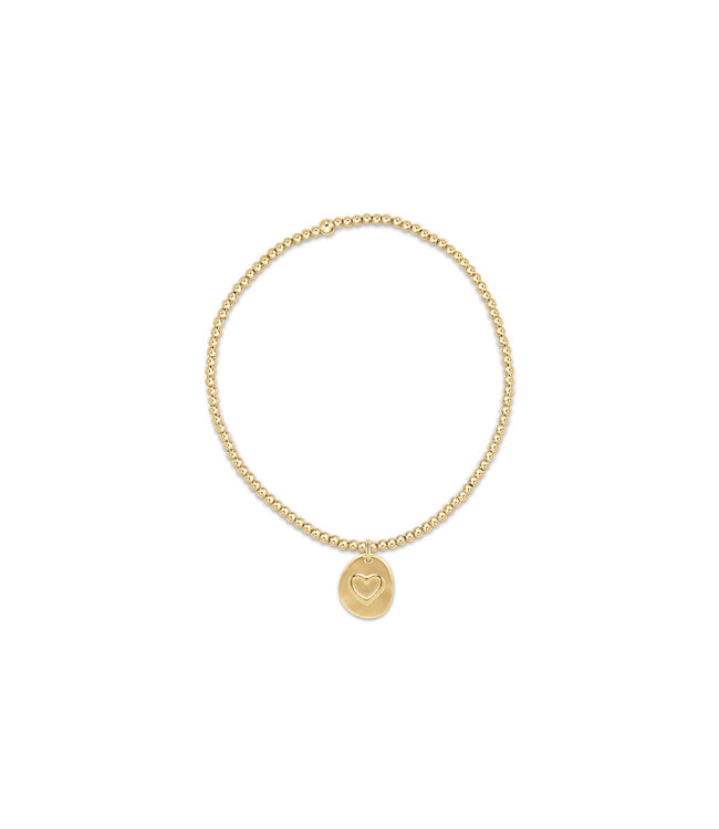 ENEWTON Classic Gold 2mm Bead Bracelet - Inspire Love Small Gold Charm