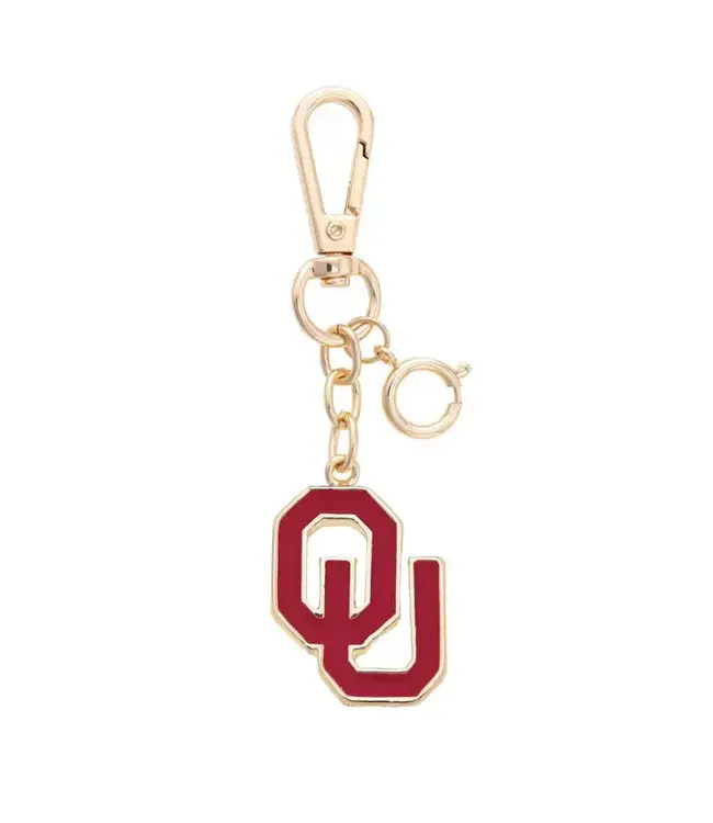 Oklahoma Sooners Enamel Logo Bag Charm