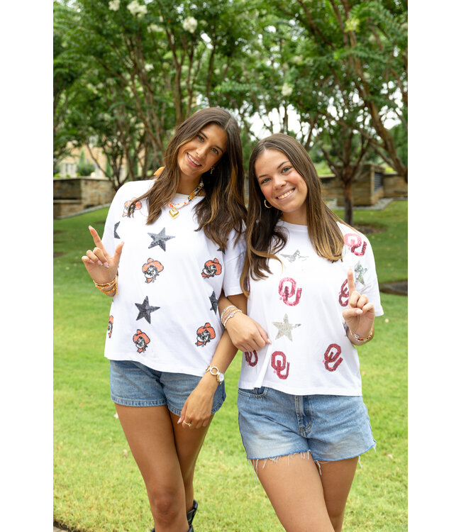 The All Over Sequin Boxy Tee