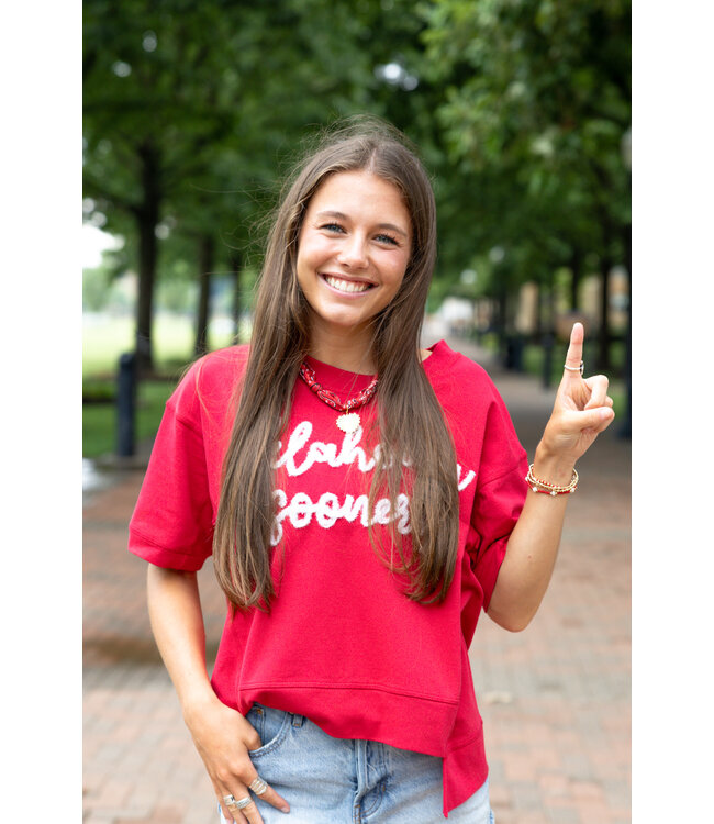 The Glitter Script Boxy Top