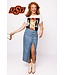 Alice Licensed Oklahoma State Metallic Word With Icons Tee