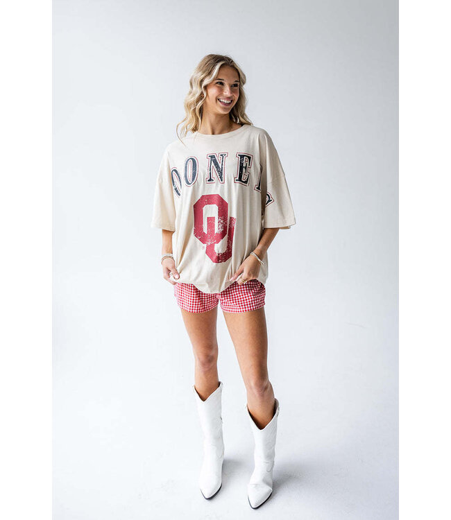 Celine Oklahoma Southern Split Oversized Band Tee