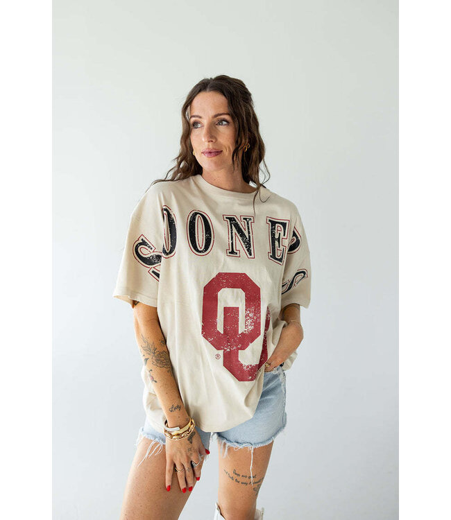 Celine Oklahoma Southern Split Oversized Band Tee