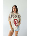 Celine Oklahoma Southern Split Oversized Band Tee