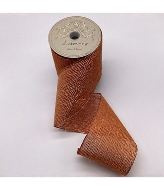 4” x 10yds Lame Crinkle Mesh, Copper