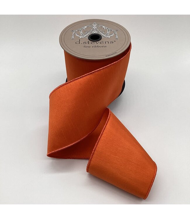 4“ x 10 yds Faux Dupion, Orange