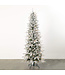7.5' LED Pencil Flocked Tree