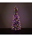 7.5' LED Pencil Flocked Tree