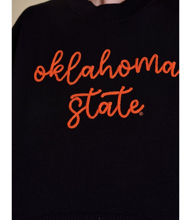 The Embroidered Mock Neck Sweater