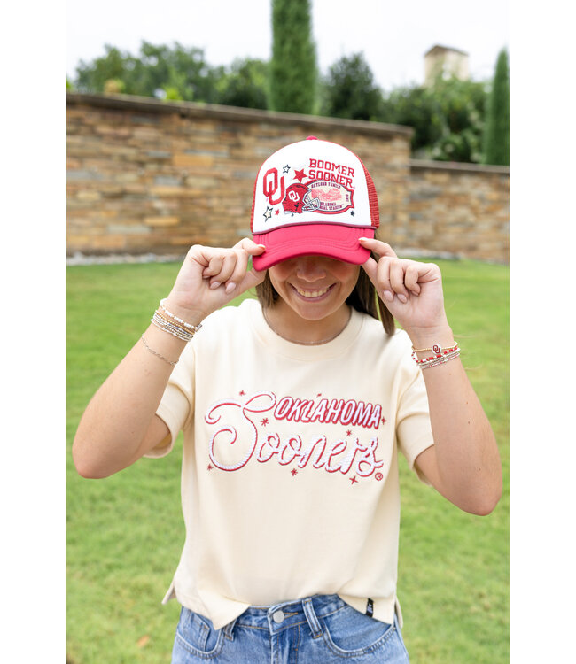 Mandy Oklahoma Lasso Luxe Heavyweight Crop Tee