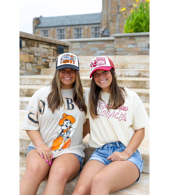 Mandy Oklahoma Lasso Luxe Heavyweight Crop Tee