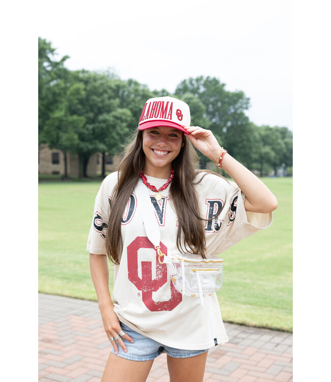 Celine Oklahoma Southern Split Oversized Band Tee