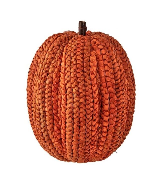 19.5" Display Basket Weave Pumpkin