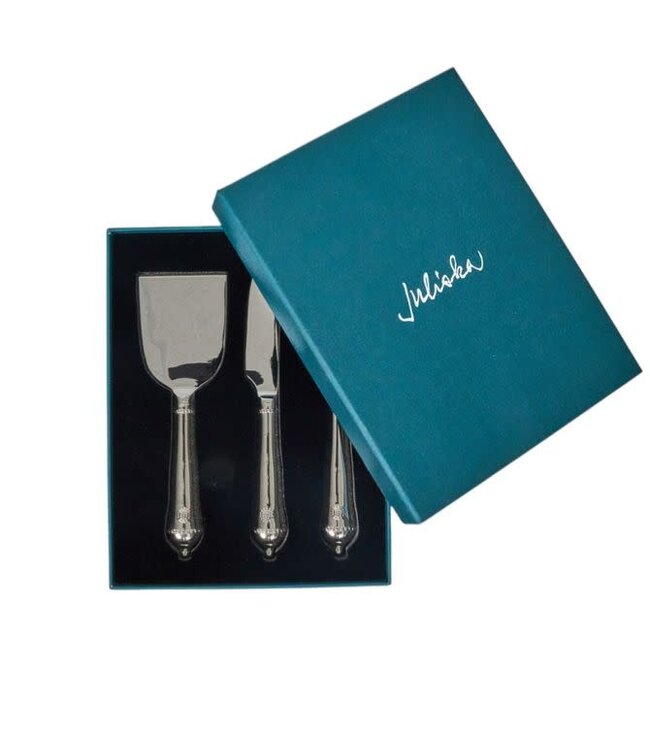 JULISKA Berry & Thread Polished Cheese Knives -  Sold as Set