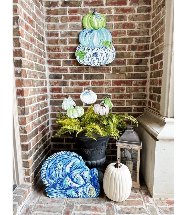 THE ROUND TOP COLLECTION Blue Pumpkin Stack