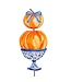 THE ROUND TOP COLLECTION Blue Two Pumpkin Topiary