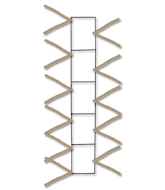 22"Lx4"W Wire Work Pencil Rail