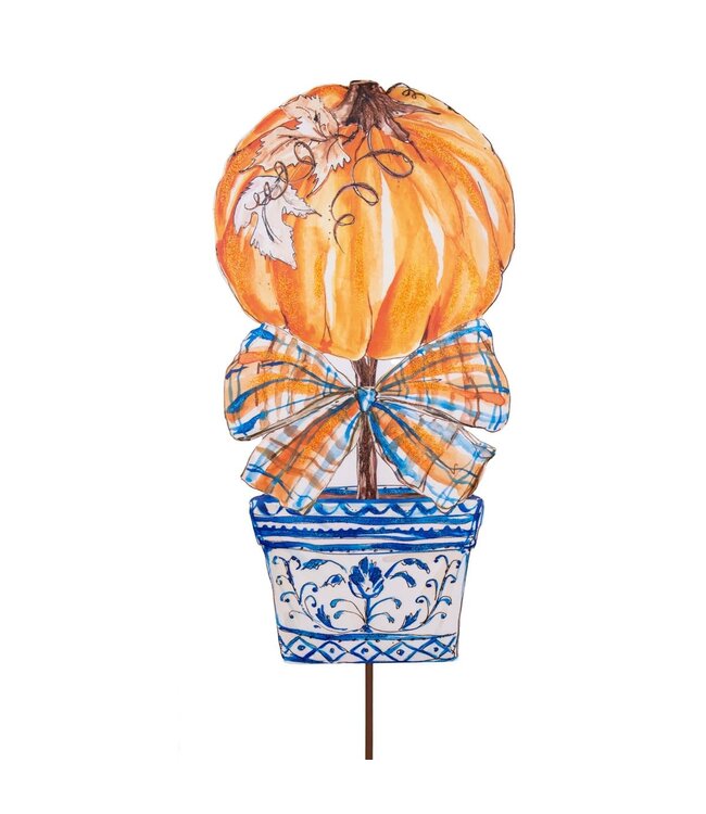 THE ROUND TOP COLLECTION Blue Pumpkin Topiary
