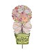 THE ROUND TOP COLLECTION Large Rose & Pumpkin Topiary