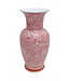 Hand-Painted Pink Chinoiserie Vases/Jar