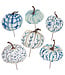 THE ROUND TOP COLLECTION Blue & White Pumpkins - Sold Individually