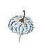 THE ROUND TOP COLLECTION Blue & White Pumpkins - Sold Individually