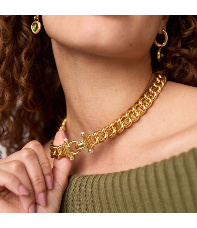 JULIE VOS Dolce Link Necklace Pearl