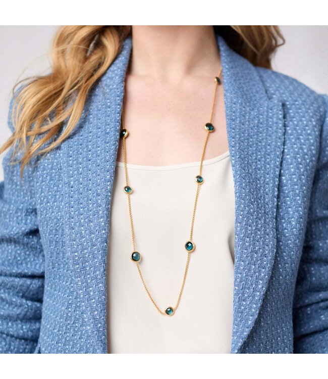 JULIE VOS Rainbow Station Necklace