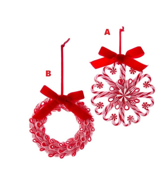 Peppermint Wreath Ornament
