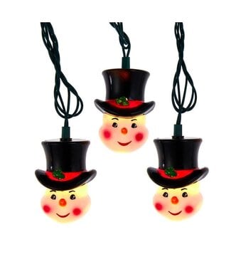 9' UL 10L Snowman Head Light Set