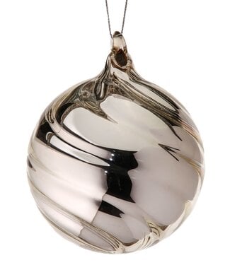 3.5" Heavy  Glass Ball Ornament