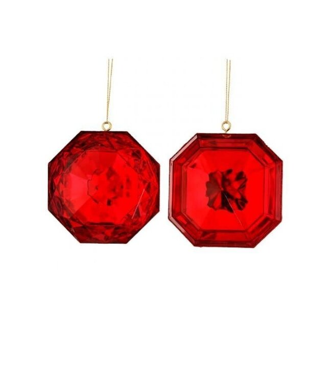 4" Acrylic Precious Gem Ornament