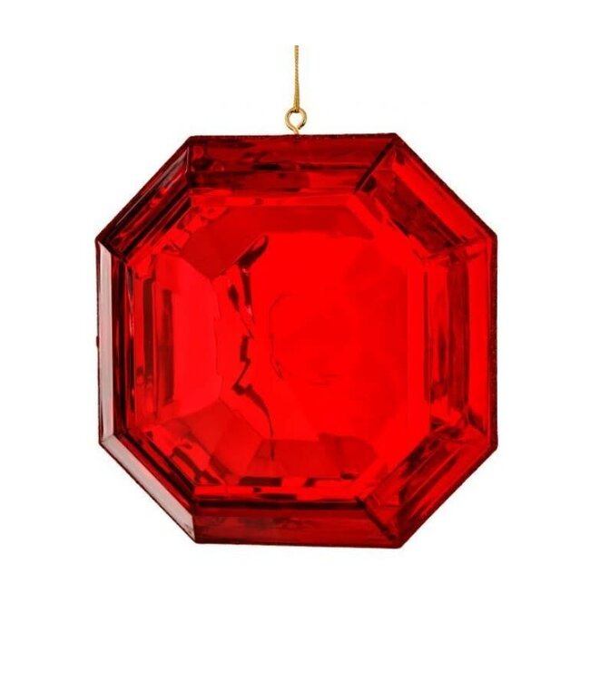 6" Acrylic Square Precious Gem Ornament