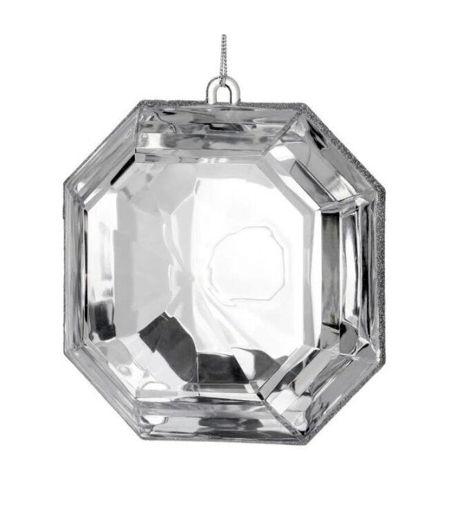 6" Acrylic Square Precious Gem Ornament