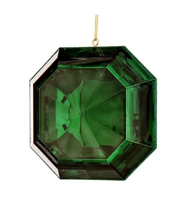 6" Acrylic Square Precious Gem Ornament