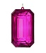 9" Acrylic Emerald Cut Precious Gem Ornament