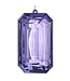 9" Acrylic Emerald Cut Precious Gem Ornament