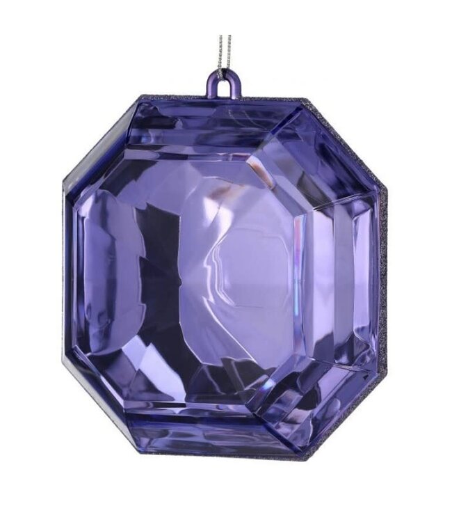 6" Acrylic Square Precious Gem Ornament