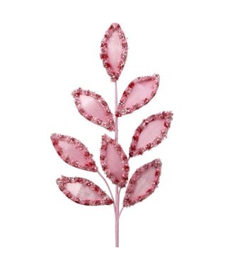 27" Candy with Snowglitter Spray Stem